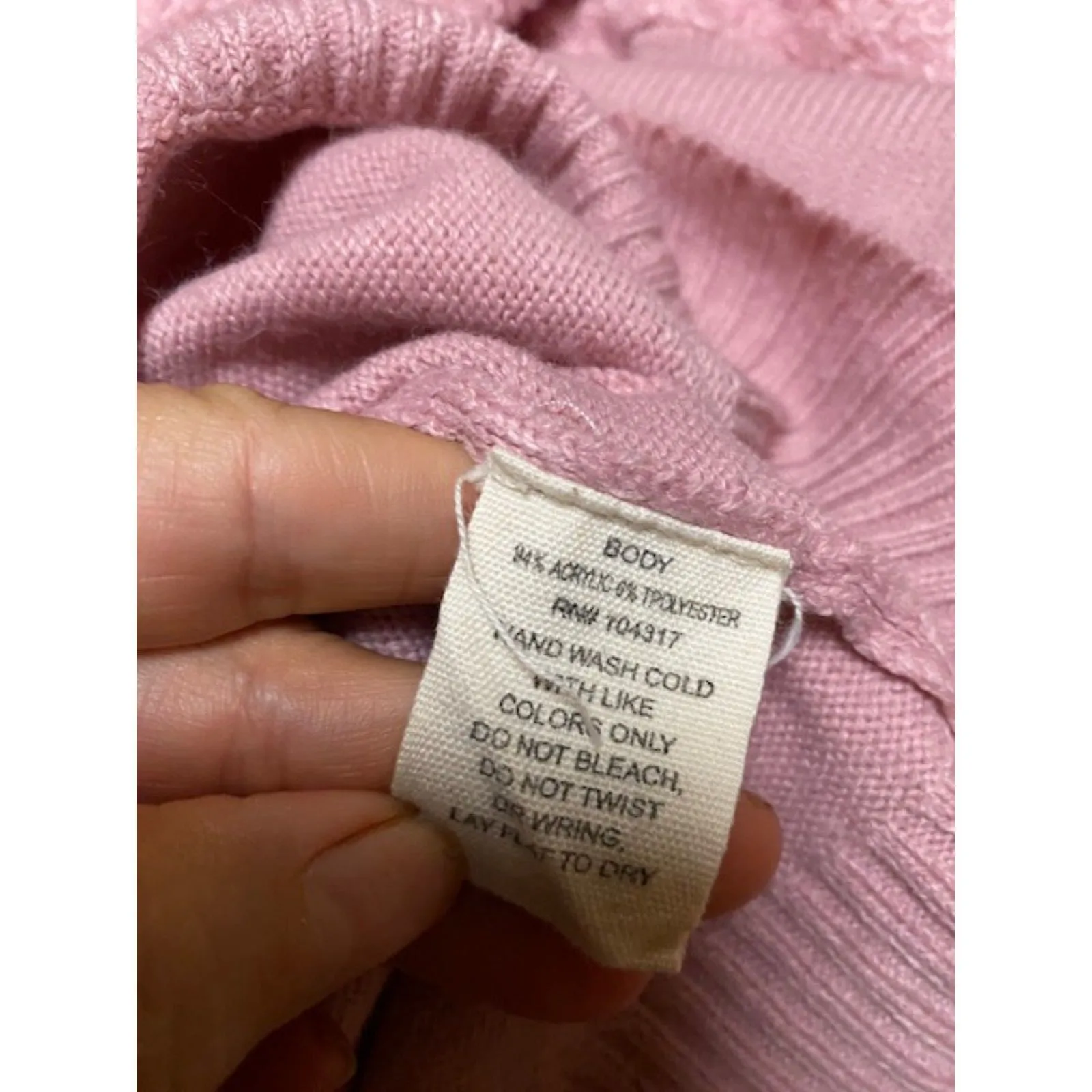 Derek Heart Pink sweater M - Image 4