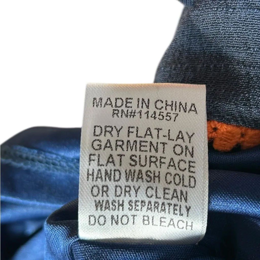 Anthropologie THML Navy Embroidered Beaded Boho‎ Off the Shoulder Romper Medium - Image 7