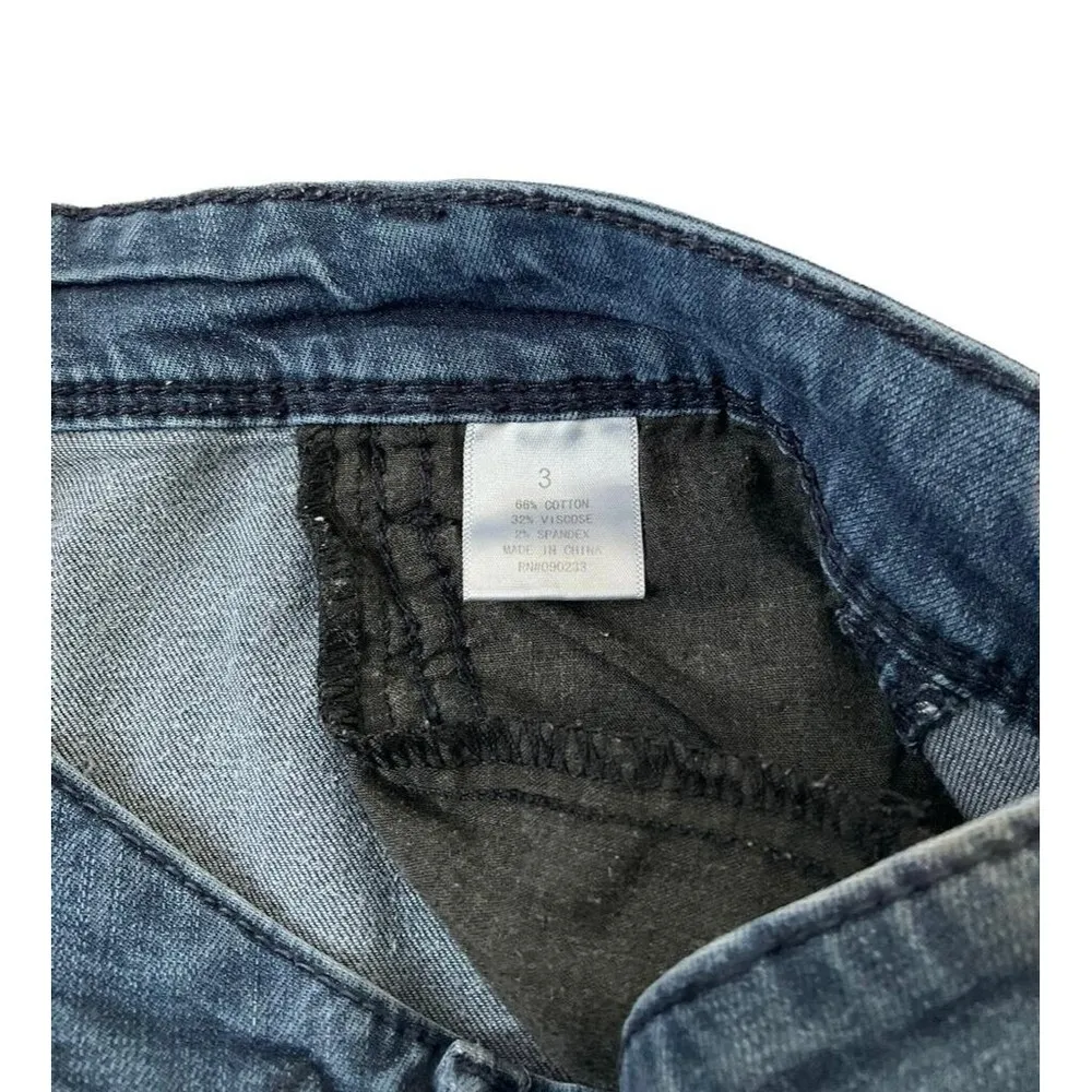 Kendall & Kylie Women Size 3 Leggings Denim Blue High Rise Stretch 5-241 - Image 8