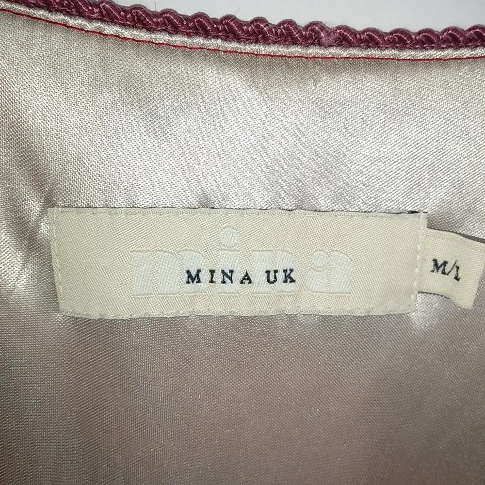 Mina UK M L Coral Poppy Flowy Dress Pink Size M - Image 4