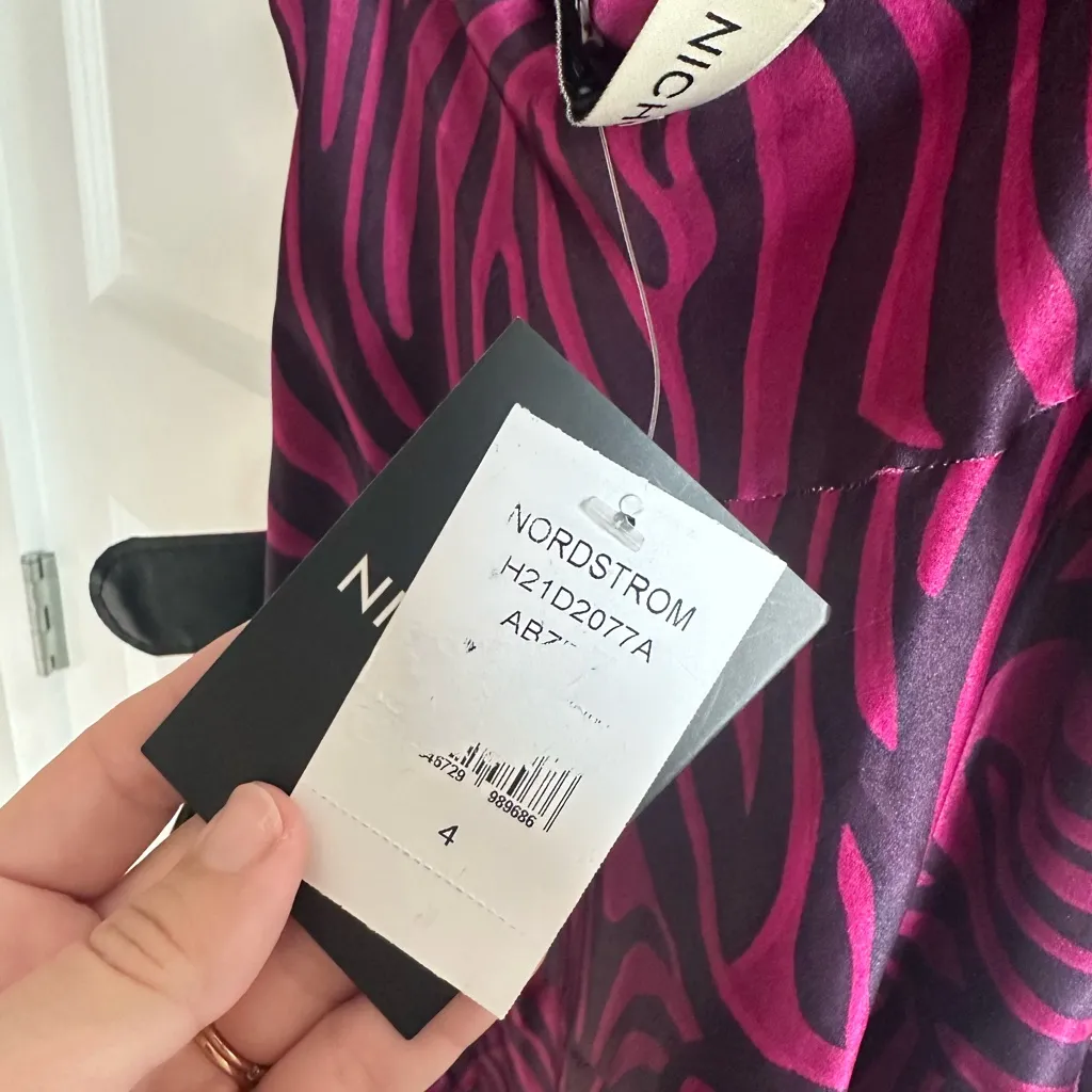 Nicholas Simone‎ Cowl Neck Printed Gown - Image 4