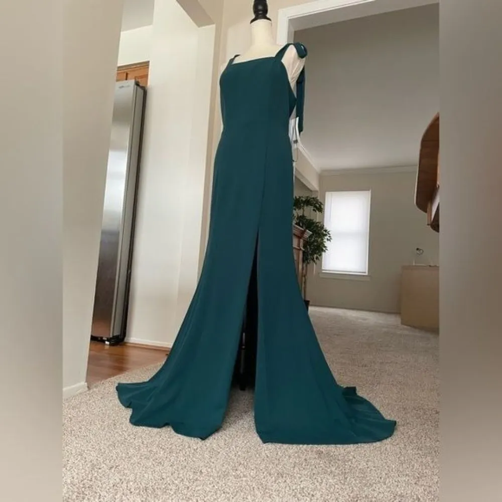 Allure Bridal style 1687 Spruce Green Prom Bridesmaid Dress NWT Size 16 - Image 4