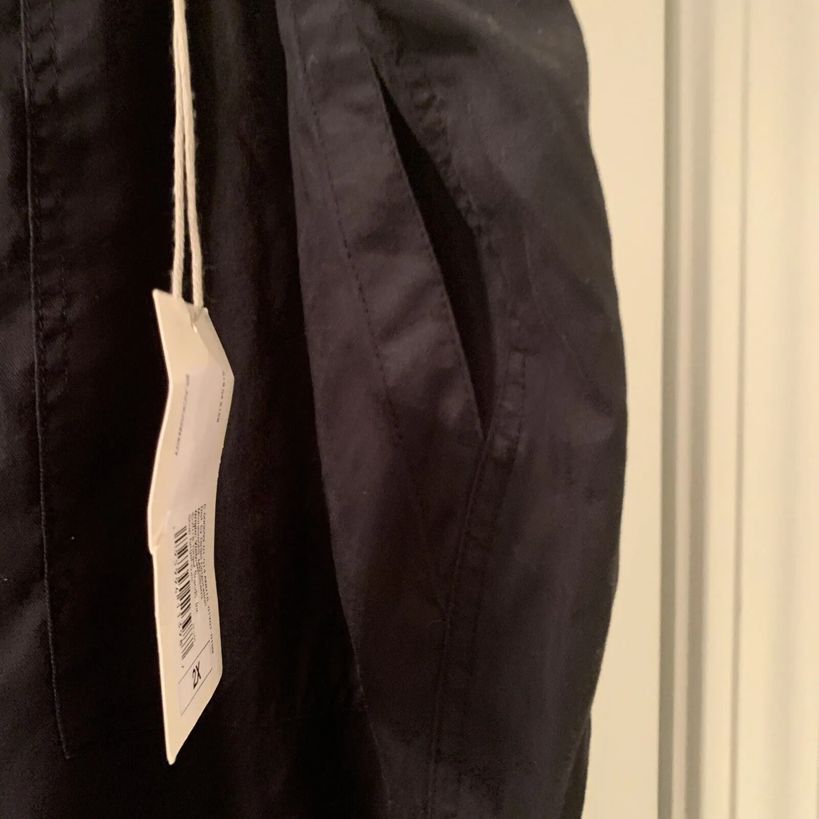 A New Day Women's Plus Size 2X Jogger Pants Pockets Elastic Waist Black - Image 7