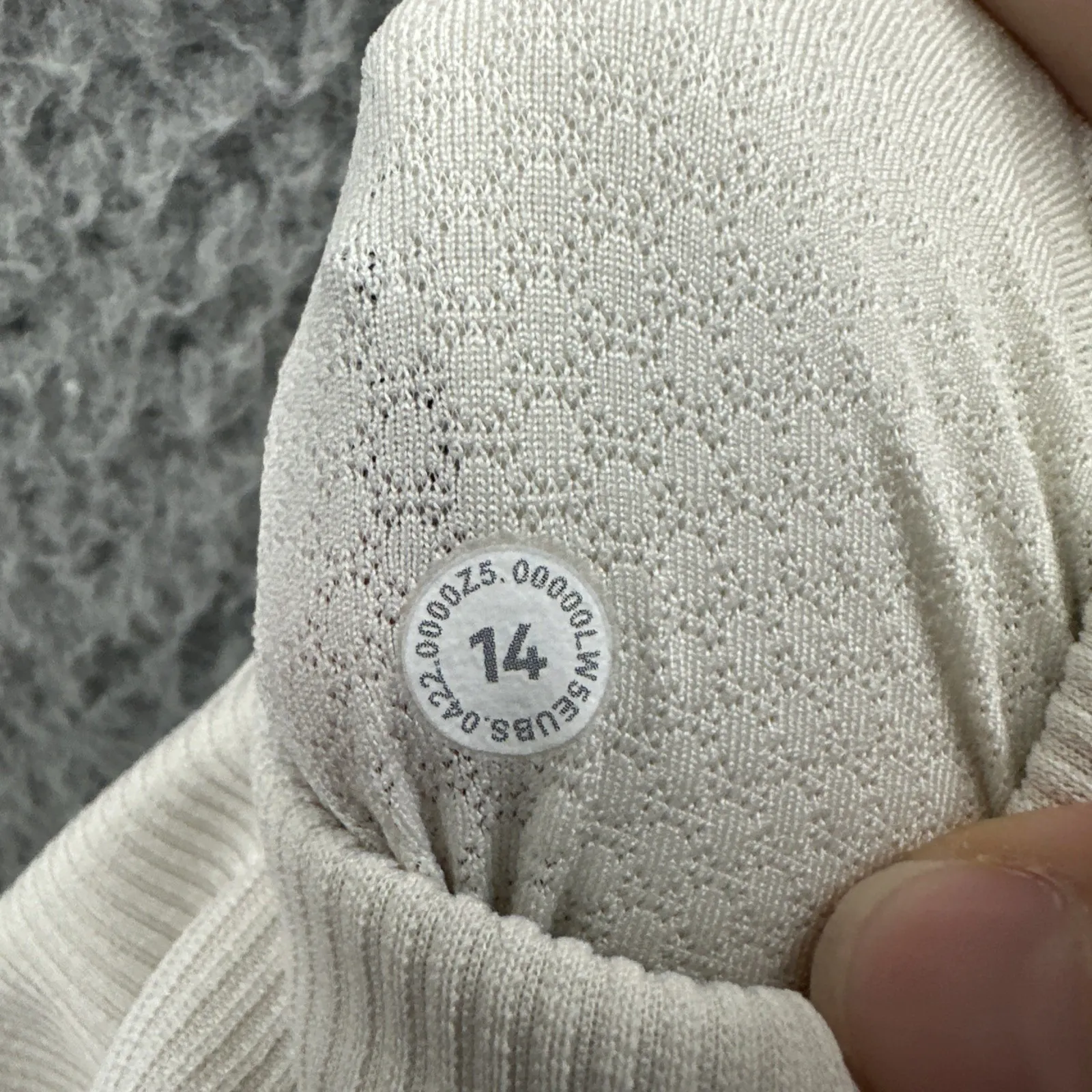 NWT Lululemon Brushed Softstreme Rip Zip Flare Pants Bone Athletic Women 14 x 33 - Image 8