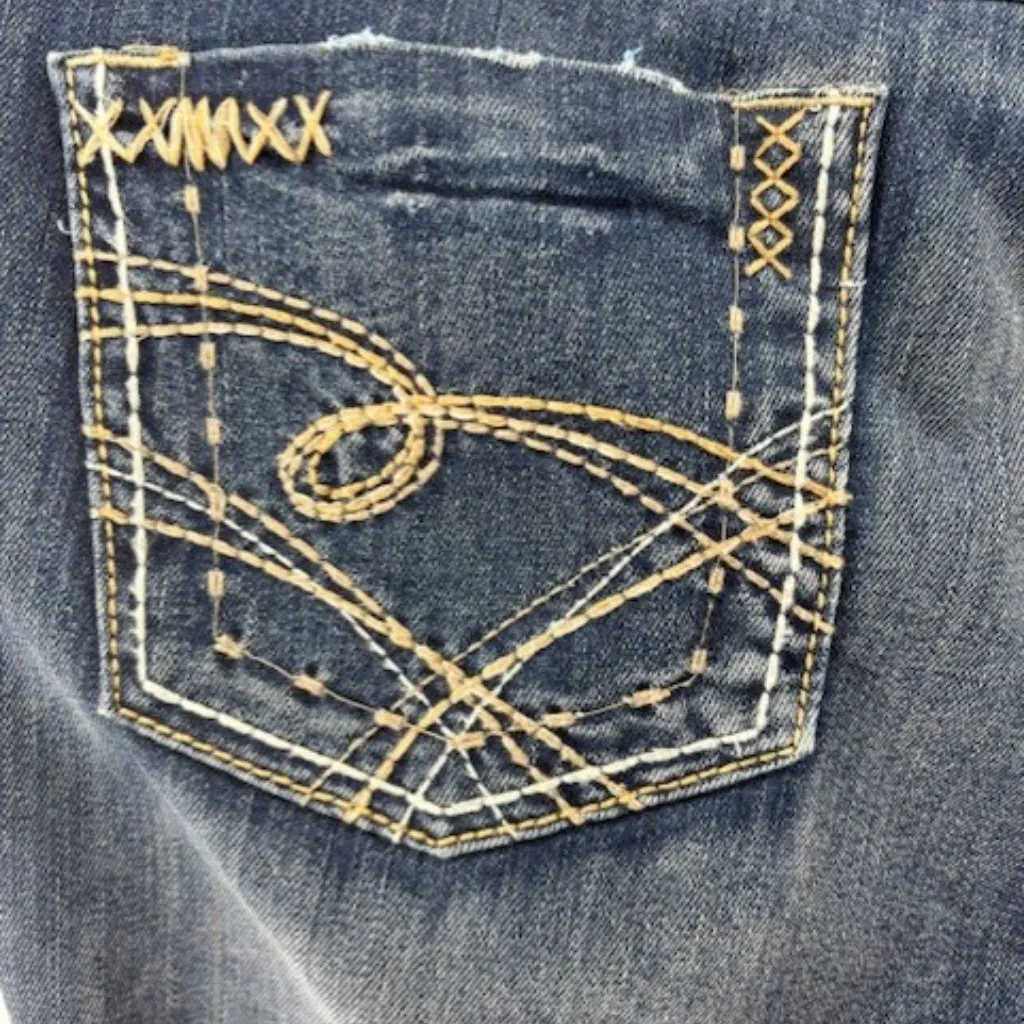 Buckle BKE Denim Jeans Kate Stretch Bootcut Whiskers 32x35.5 Medium Dark Wash - Image 10