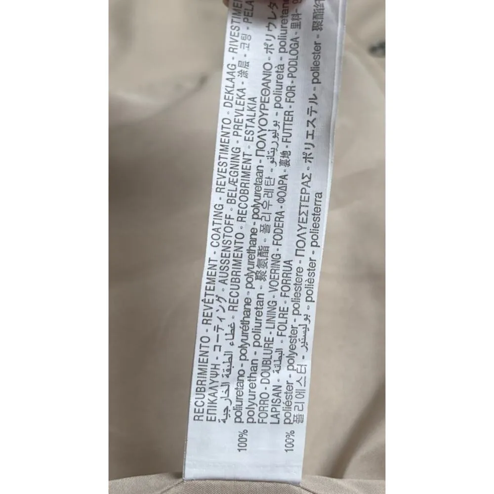 Zara Beige Faux Leather Biker Jacket - Image 5