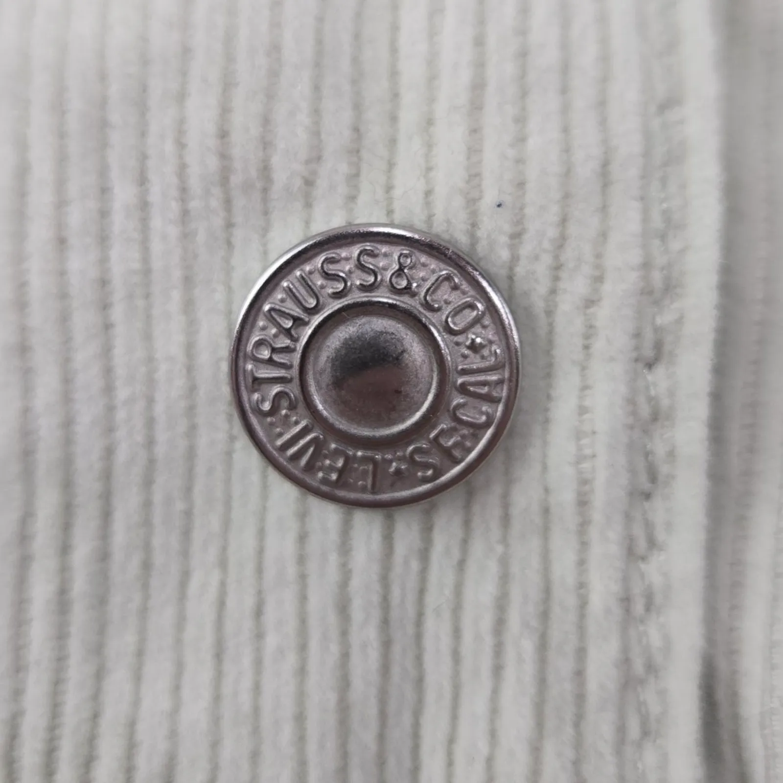 Levi’s Baby Baggy Crop Corduroy Sherpa Trucker Jacket Meadow Mist Green Size 2X - Image 5