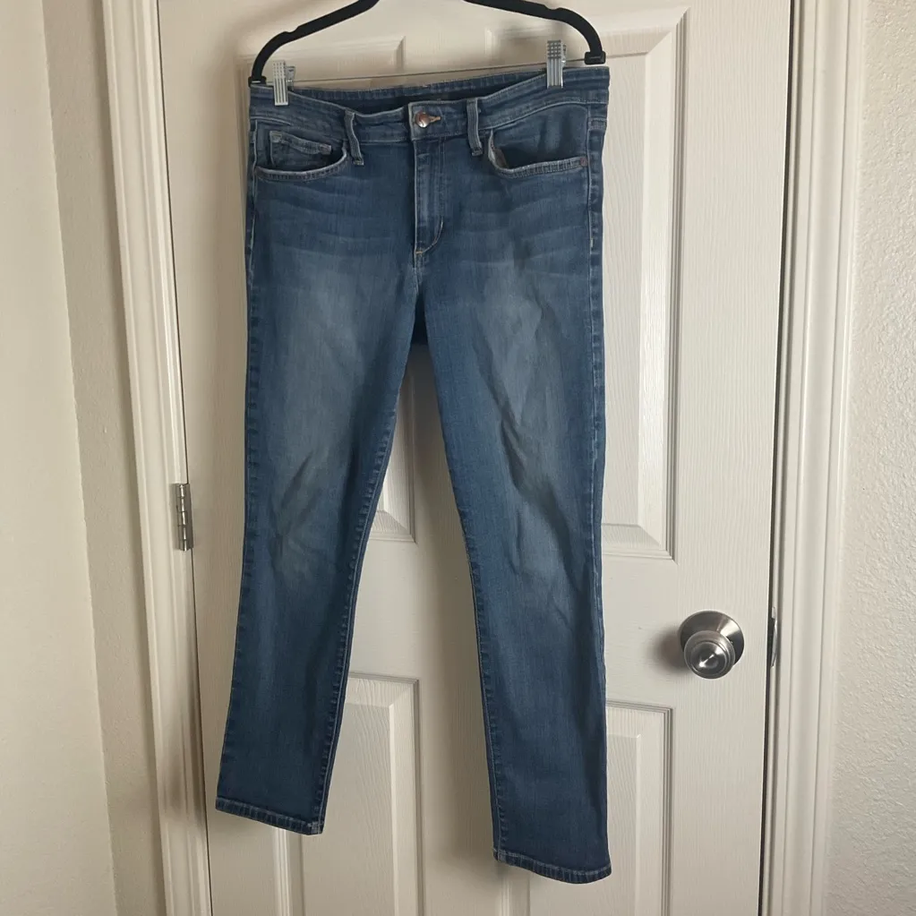 Vtg Joe's Jeans Lizzie Women's Size 31 Blue Denim Straight Leg Jeans - Image 2