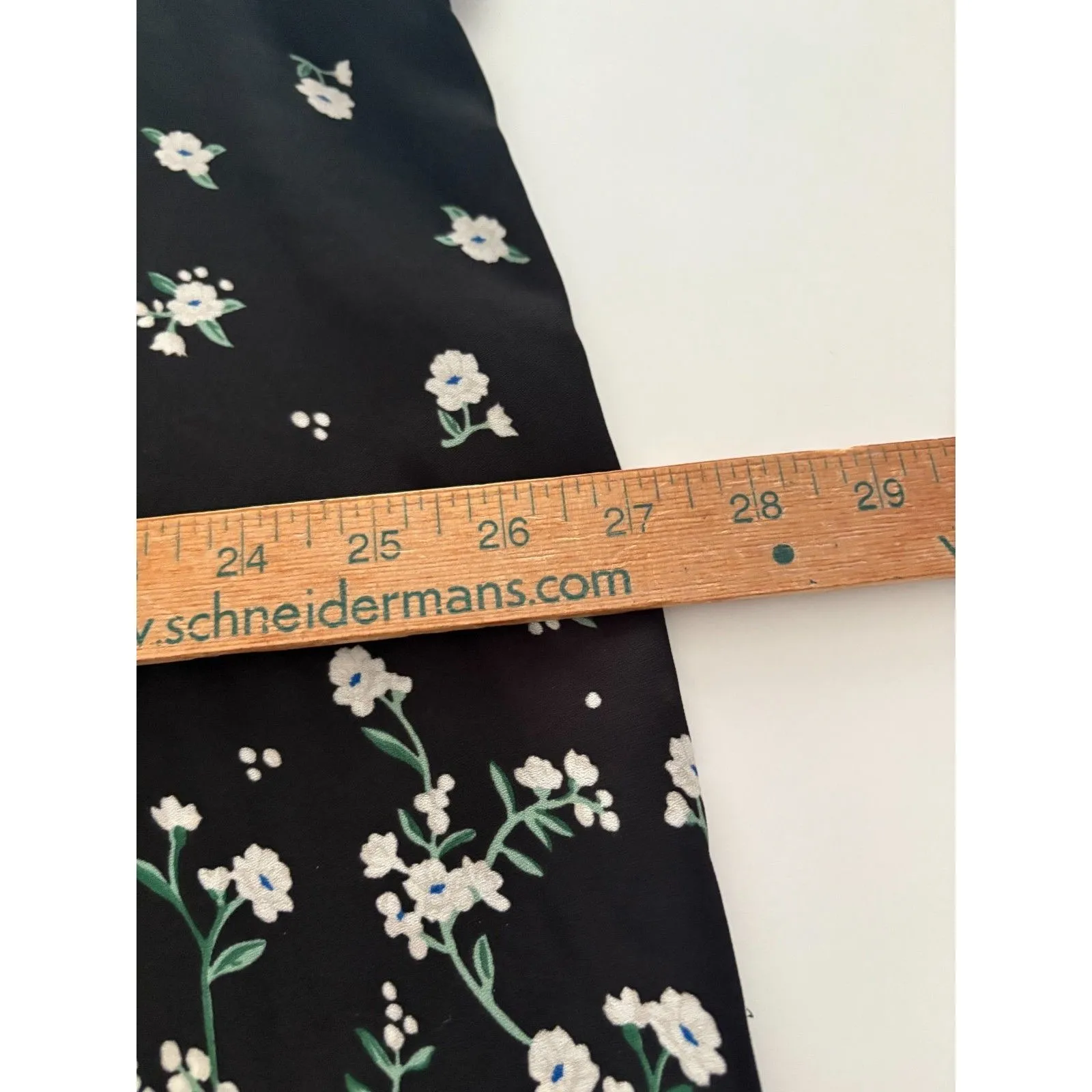 Old Navy Top XXL Black Floral Flutter Sleeve Lightweight Whimsigoth Fairy - Image 14