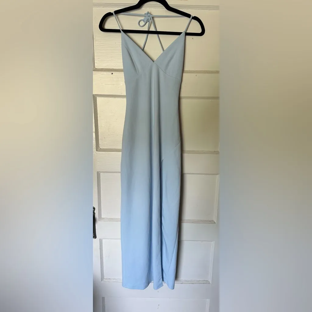 Kiana Midi Dress Baby Blue Babyboo Medium EUC - Image 4