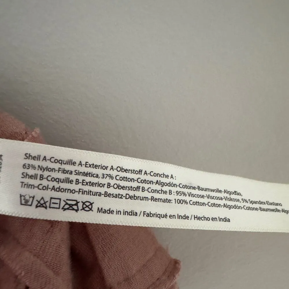 Free People FP One Adella Bralette Lace Strappy Adjustable Spaghettie Straps XS - Image 8