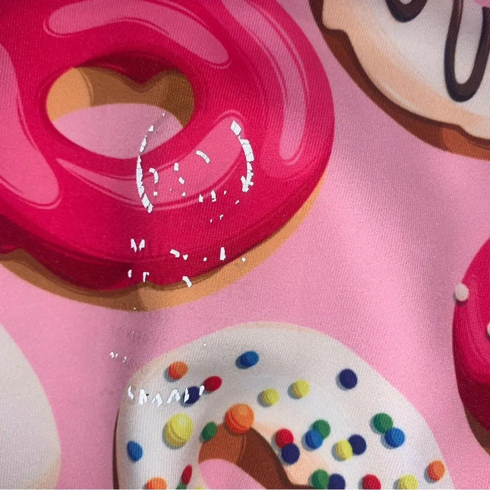 Muscles and Donuts Leggings Pink Women’s Size Small - Image 4