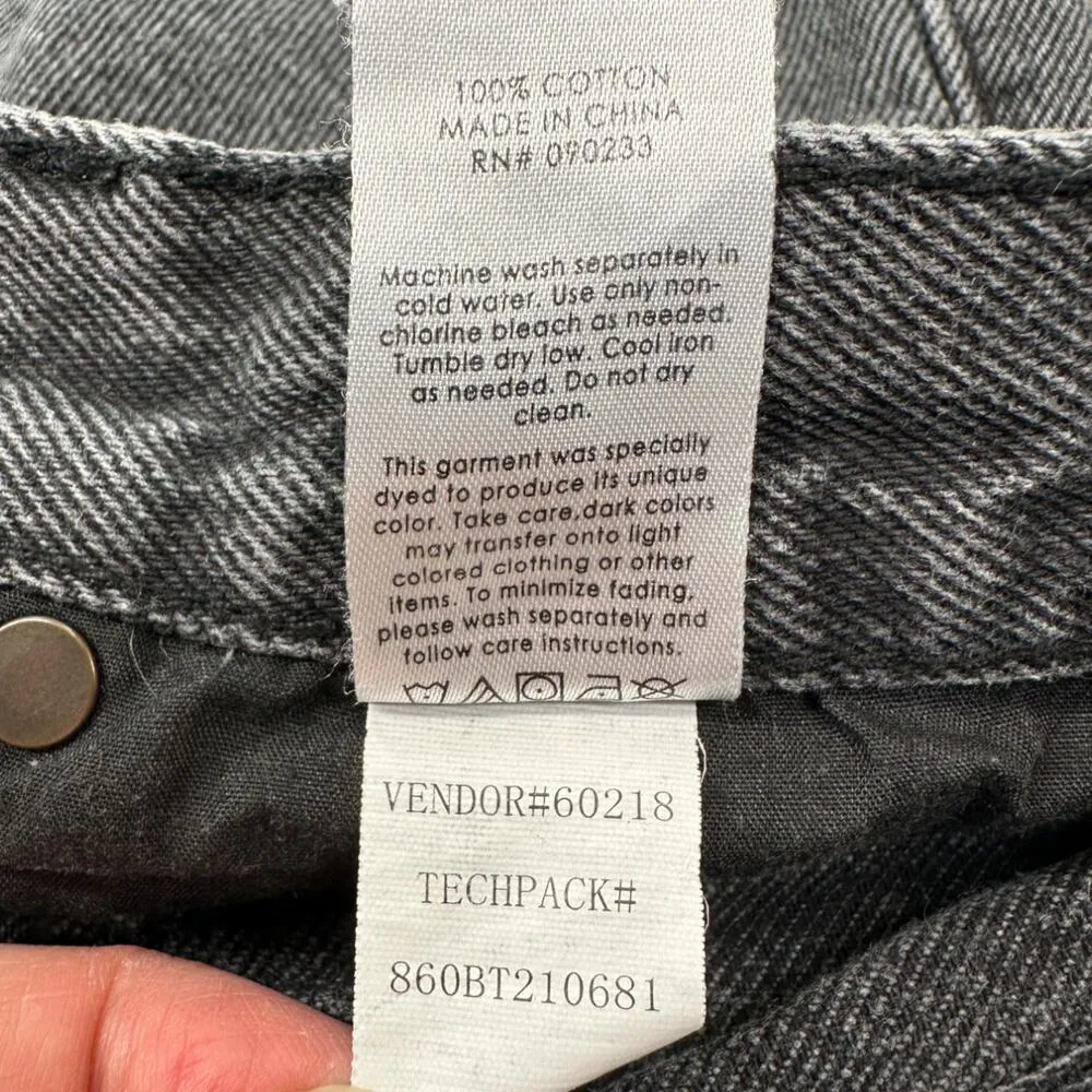 PacSun | 24W x 30L | Ultra Faded Black Denim High Rise Bootcut Button-Fly Jeans - Image 9