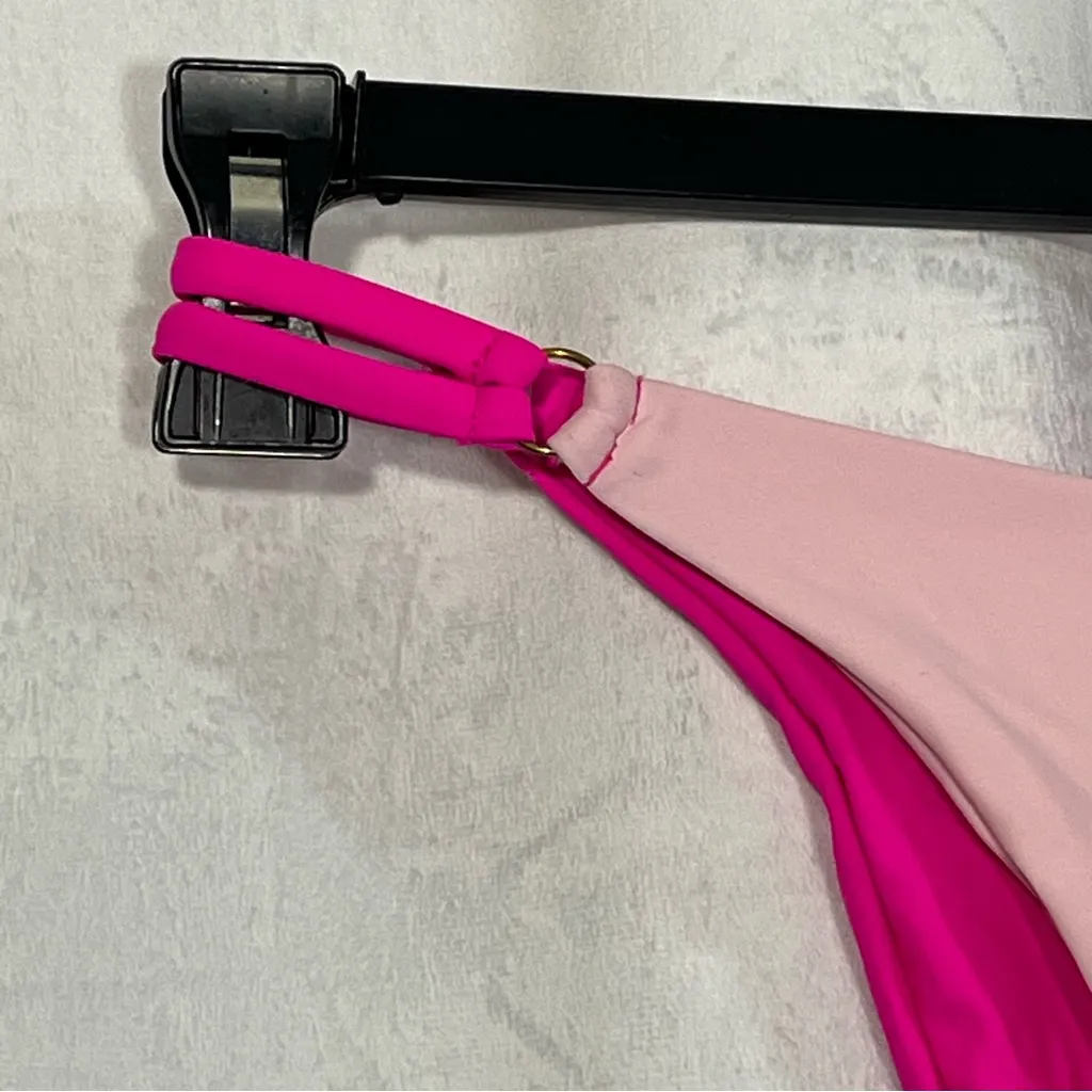 Bikini Bottoms Hot‎ Pink/Pale Pink Size Medium - Image 3