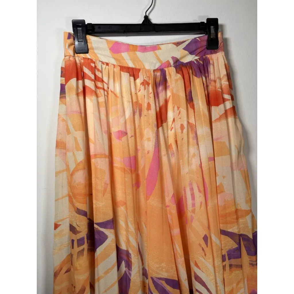 FLYING TOMATO Off To Tomorrow Woven Pants Flowy Wide Leg High Waist Size Small - Image 3