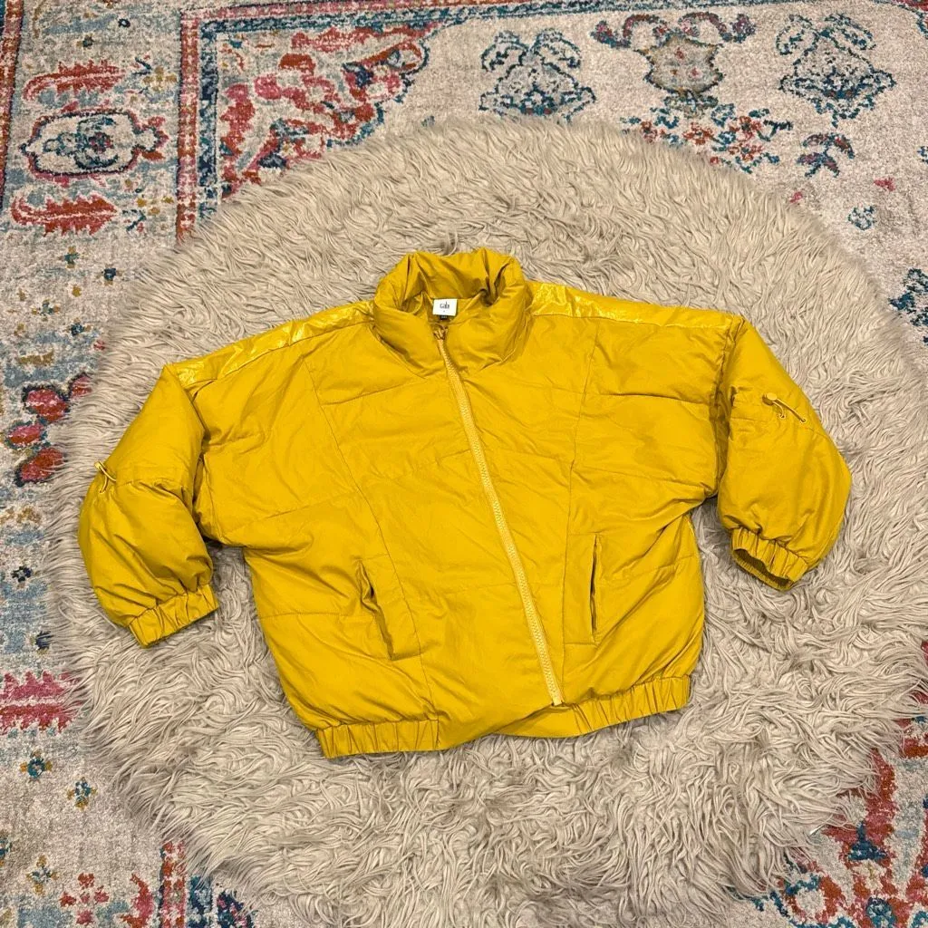 CAbi yellow puffer jacket size small - Image 2