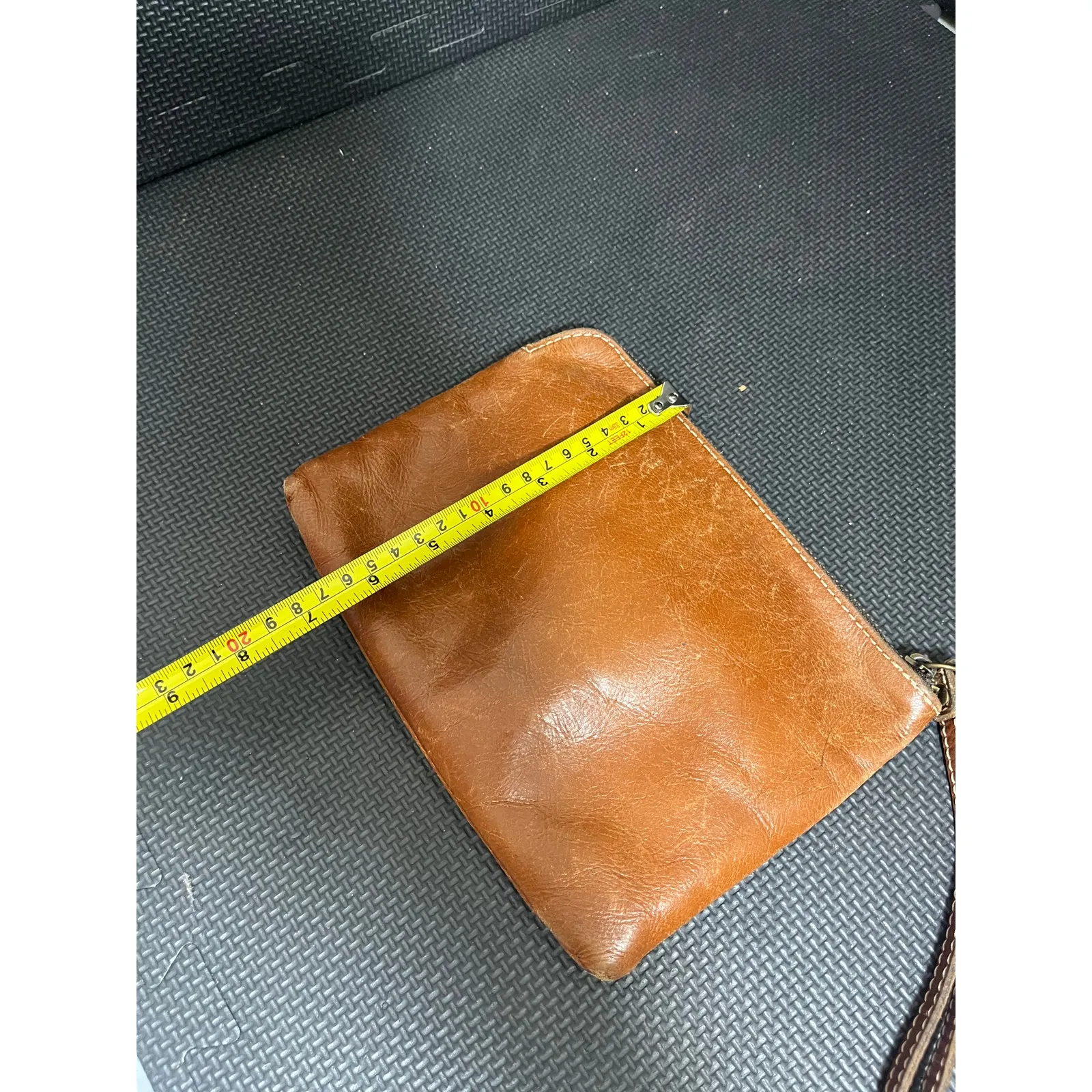 Patricia‎ Nash CASSINI BURNISHED TOOLED Wristlet Brown Leather Bag Purse Boho - Image 8