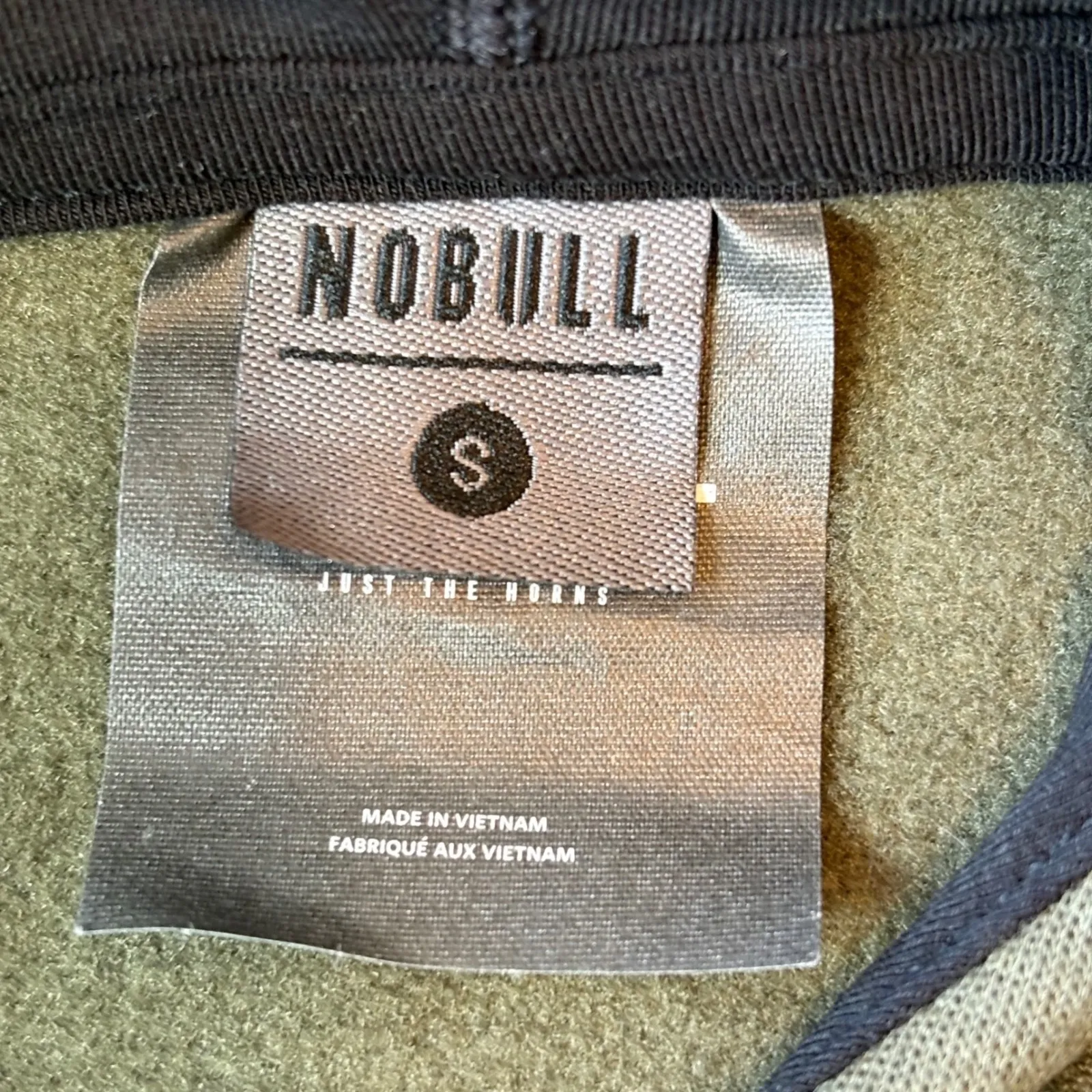 NEW NOBULL Womens Performance Training Hoodie Drawstring‎ Small Olive Green - Image 5