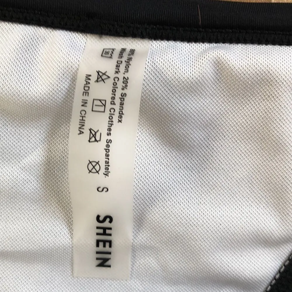 Shein Bikini. Unique clear plastic straps. Xtra pink xhilirarion top. Size S. - Image 5