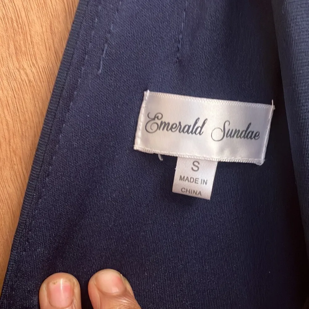 Emerald Sundae navy blue sexy cocktail dress size small - Image 6