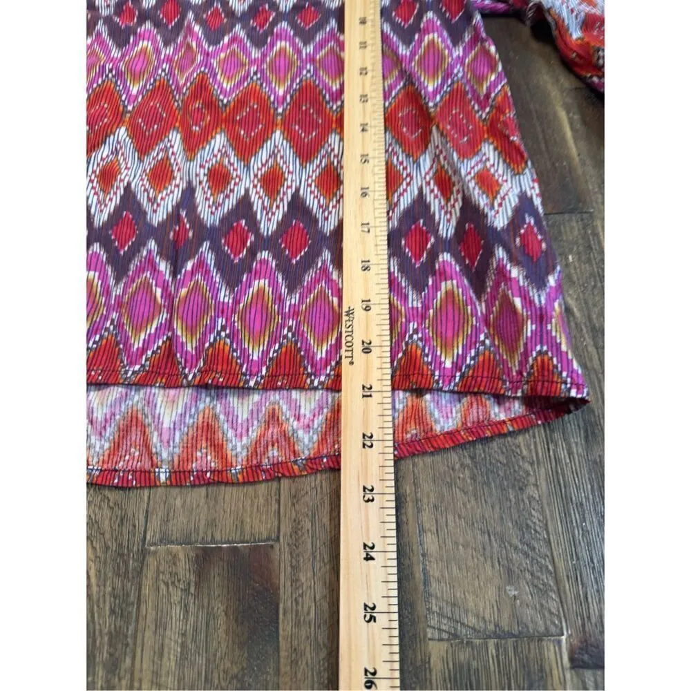 Ariat Sophia top size medium geometric bell sleeves - Image 8