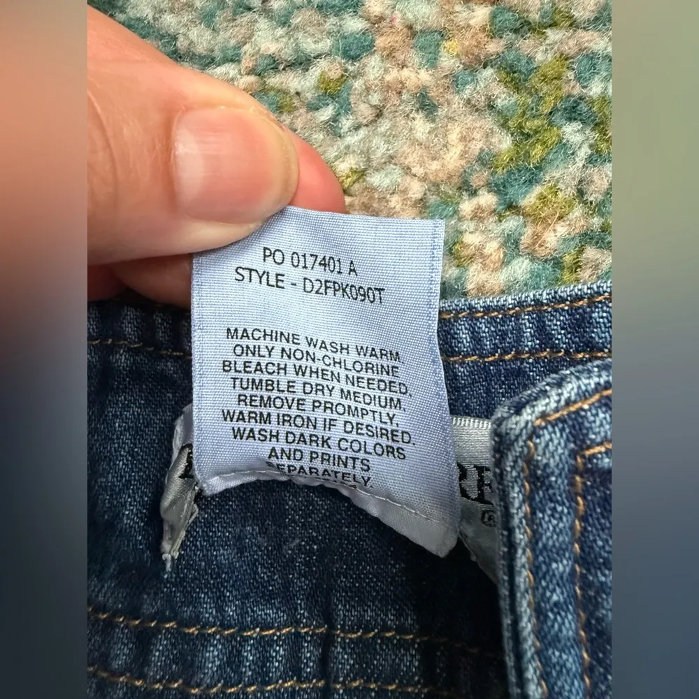 Vintage Y2K Tapemeasure denim jean skort, size 12 Blue - Image 7