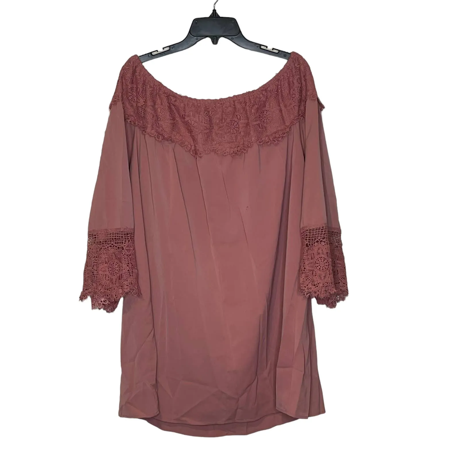 Zanzea Women Sexy Off‎ Shoulder Mini A-Line Swing Dress Crochet Lace Size XL NWT - Image 8