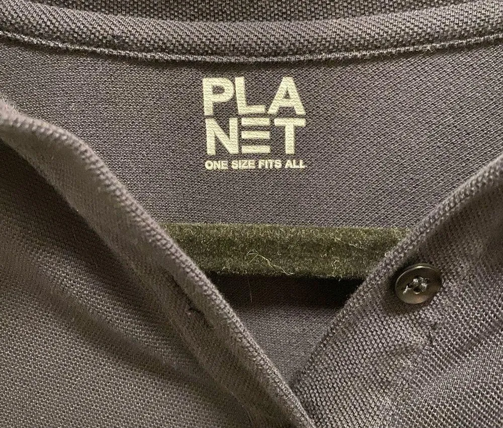 Planet By Lauren G Navy Blue Polo Shirt Knit Dress One Size Fits Most - Image 5