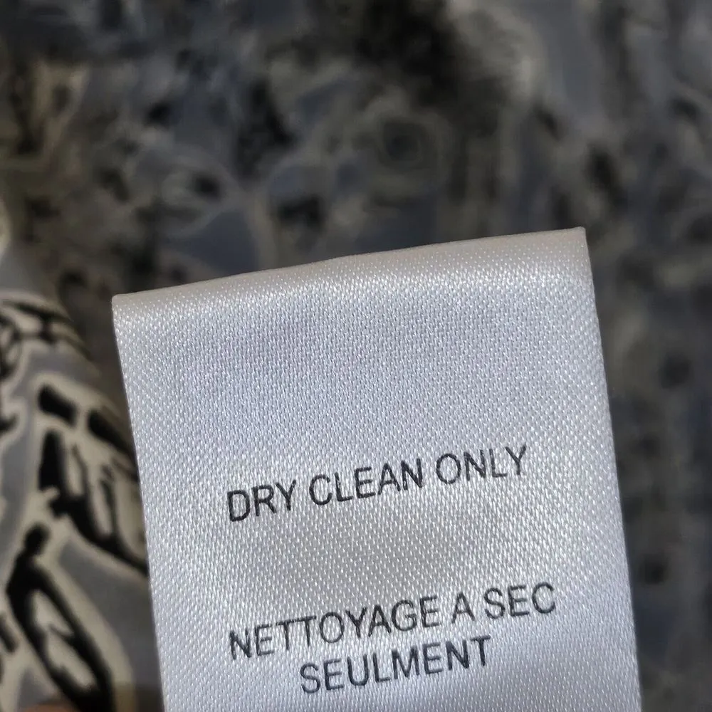 Joie Sparrow Bird Silk Tank Top Womens Size L Embellished Racerback Gray Black - Image 10