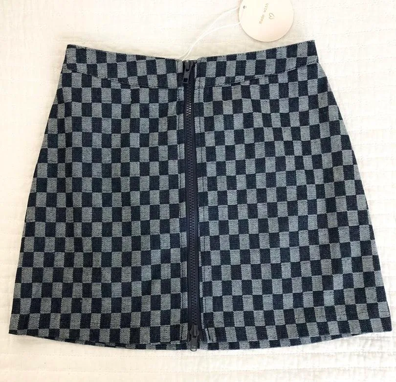 Wild Honey Checkered Skirt - Image 2