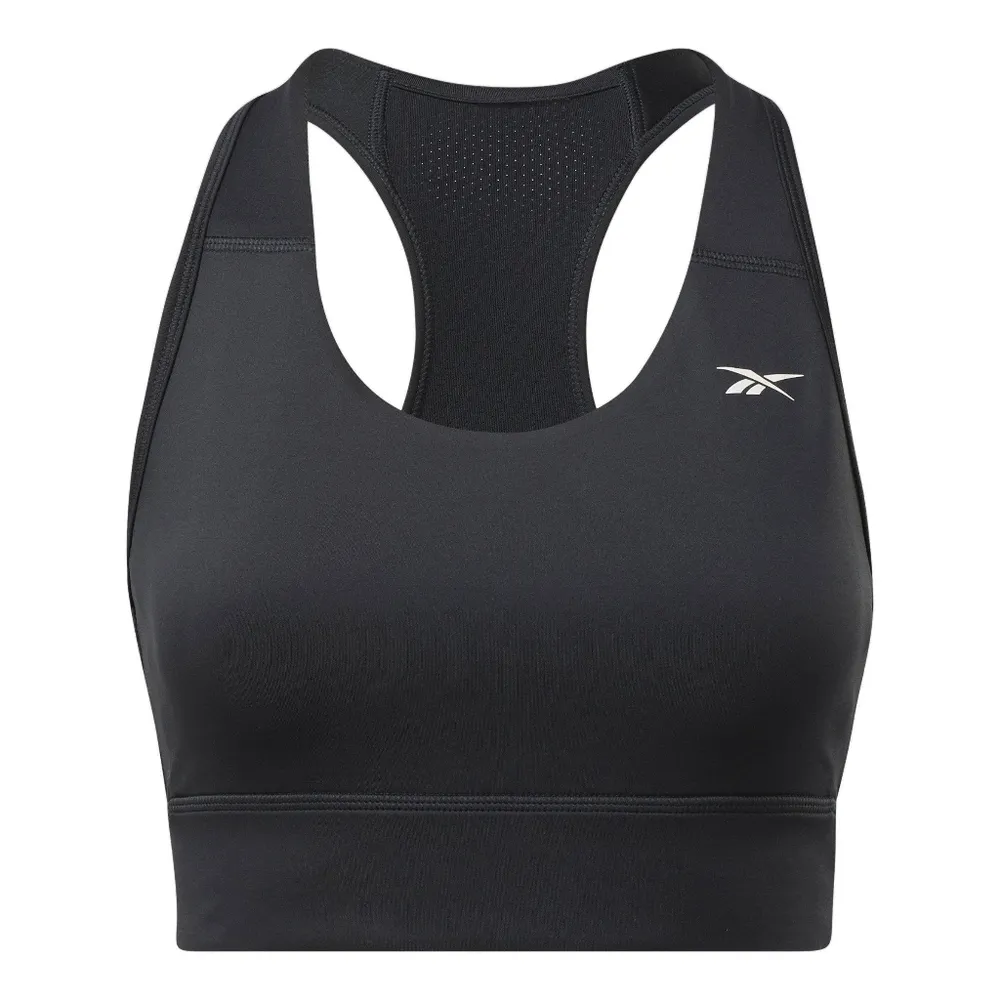 Reebok Sports Bra Womens Small Black Athletic Activewear Workout Stretch Yoga - Image 4