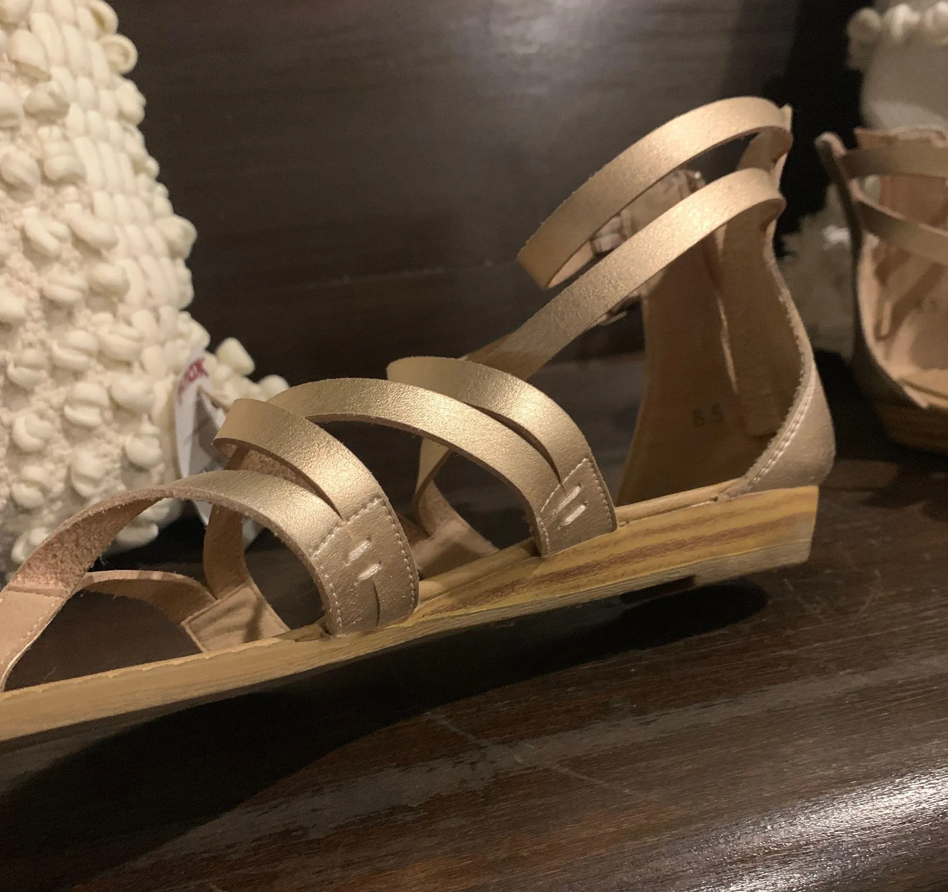 blowfish Rose Gold Sandals - Image 3