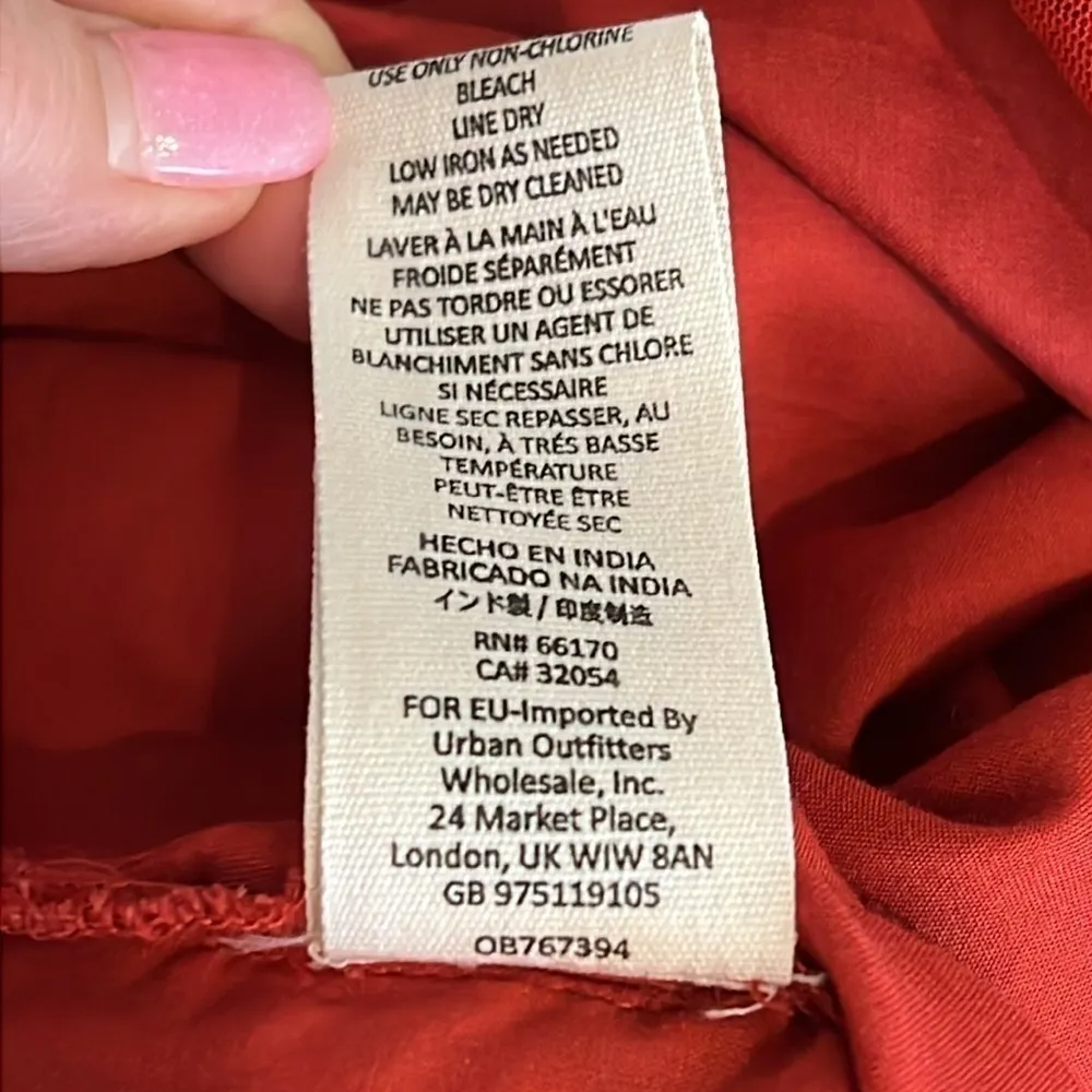 Free People Half Moon Bay Playsuit, burned orange, Cotton, swiss dot, eyelet, M - Image 12