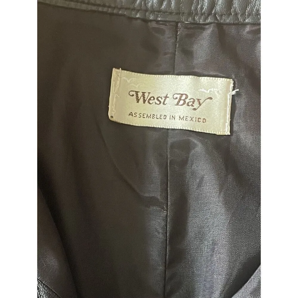 Vintage Forenza West Bay High Rise Genuine Leather Lined Pants | Black | Size 10 - Image 2