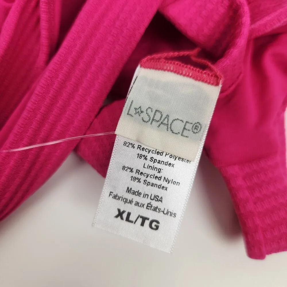 L*Space Jess Bikini Top in Bougainvillea Pink Ribbed Size XL NWT - Image 6