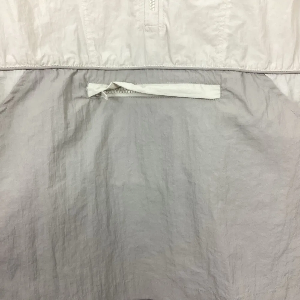 Thread & Supply Quarter Zip Windbreaker Size Medium Gray - Image 3