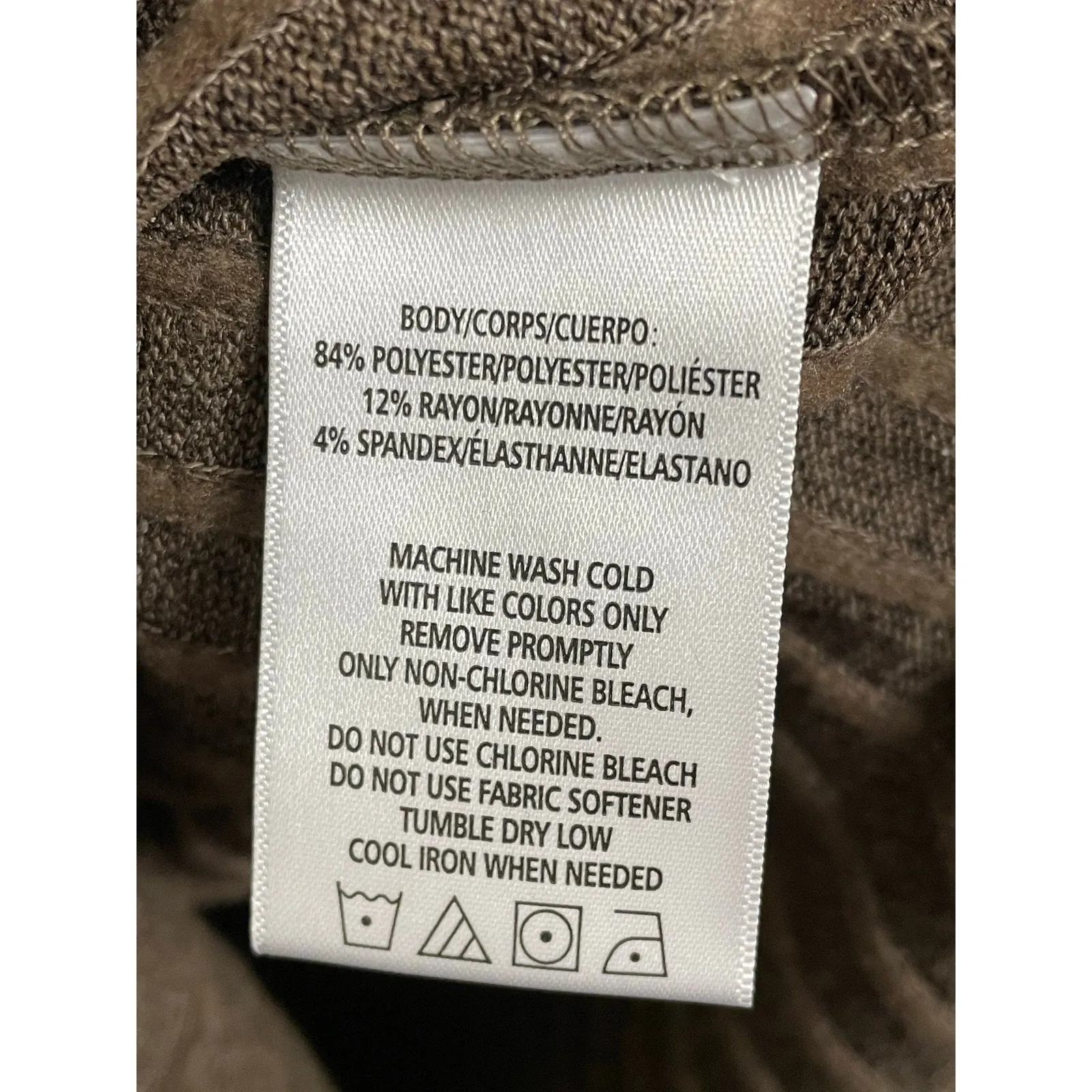 Andrew Marc Mocha Ribbed Sleeveless Funnel Neck Midi Dress M NEW - Image 9