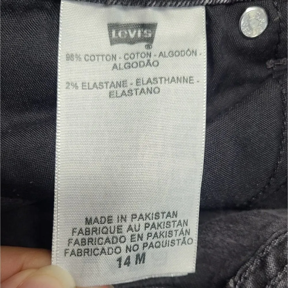 Levi's Dark wash Jeans Mid Rise Skinny size 14 M - Image 9