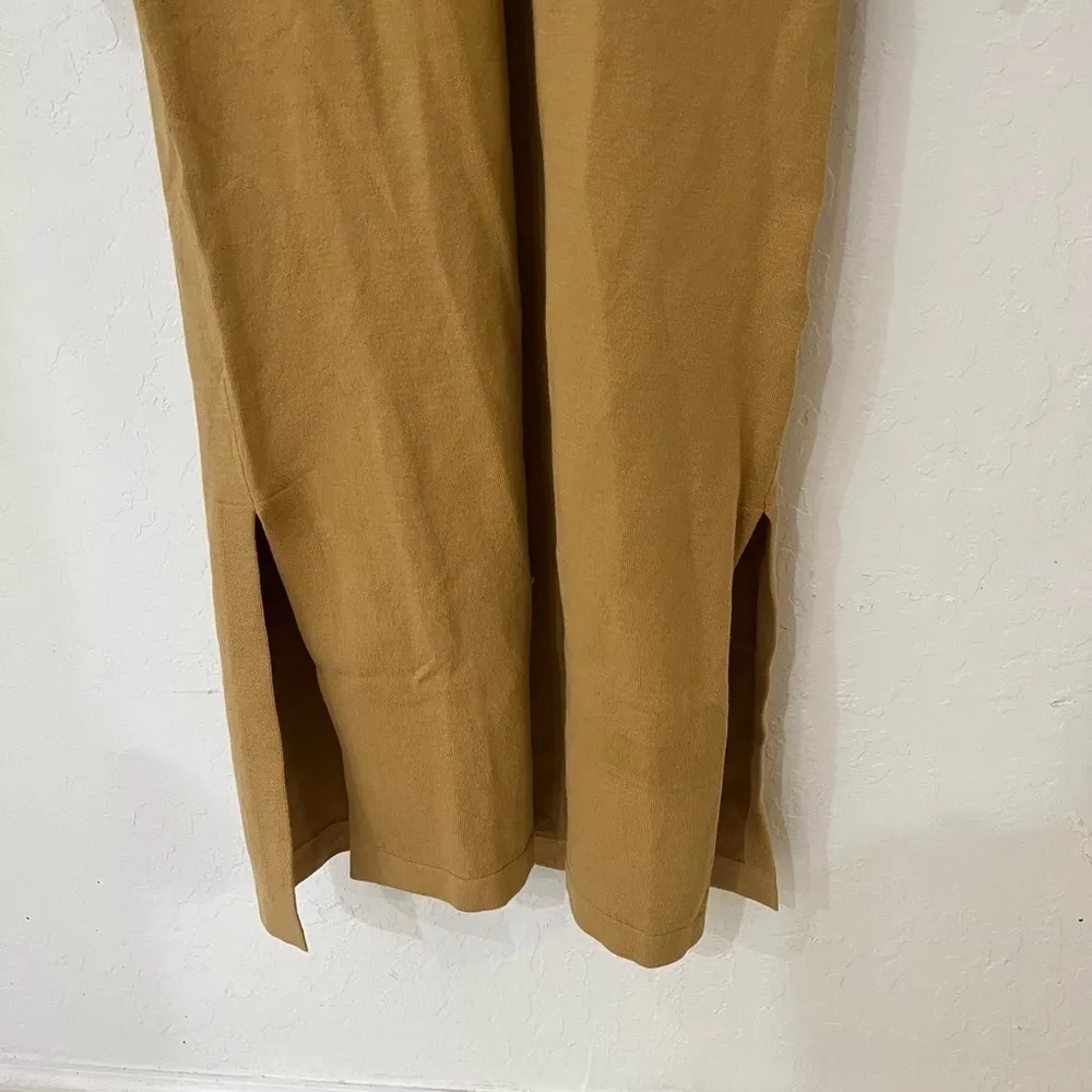 Lita by Ciara Iced Coffee Longline 4 Long sleeve Button Cardigan Size M Yellow Size M - Image 4