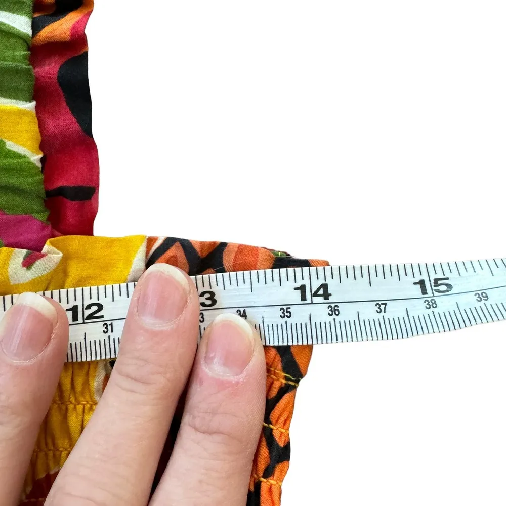 NEW Farm Rio Fruit Dream Maxi Dress Tropical Resort Yellow Pink Green Small - Image 12