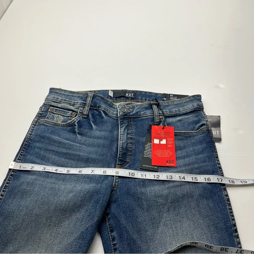 Kut From the Kloth Mia Fab Ab Toothpick Skinny Jean Women Size 10 Blue Denim NEW - Image 12
