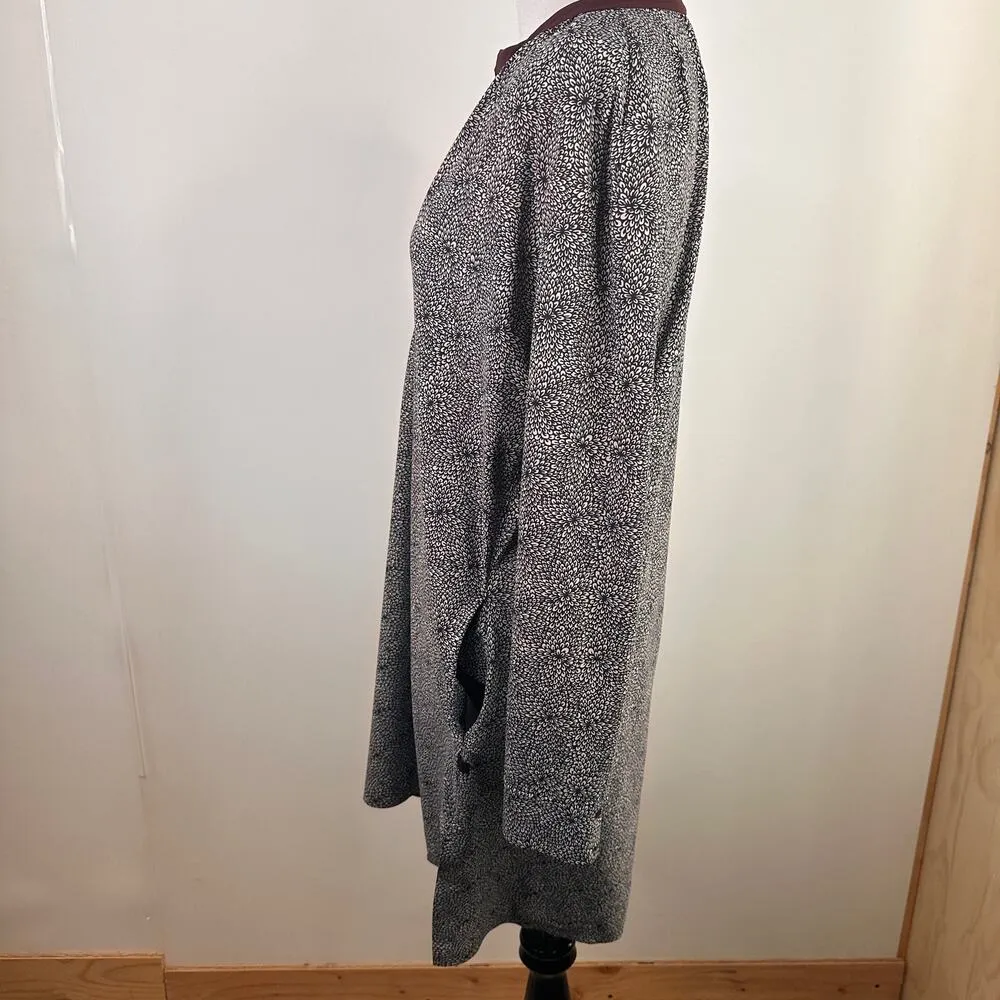 Lululemon Effortless Plush Petal Grey & Maroon Soft Stress Dress - Image 4