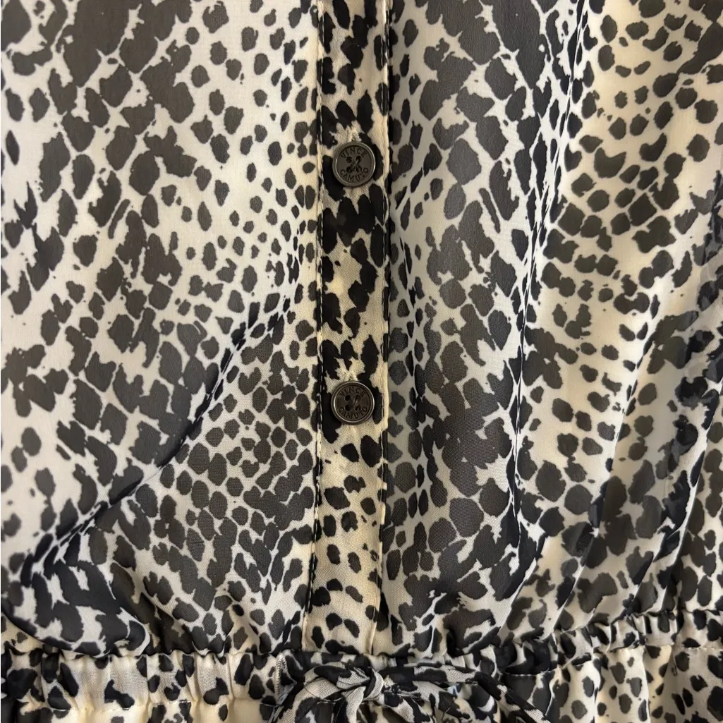 Vince Camuto Monochrome Animal Print Dress Size 8 - Image 3