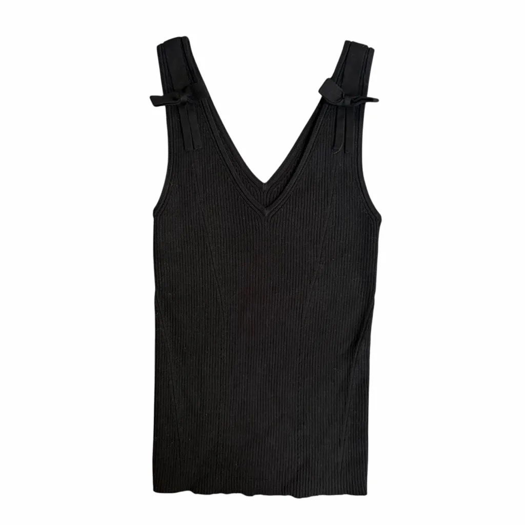 Anthropologie Maeve Bow-Shoulder Sweater Tank Size XS - Image 4