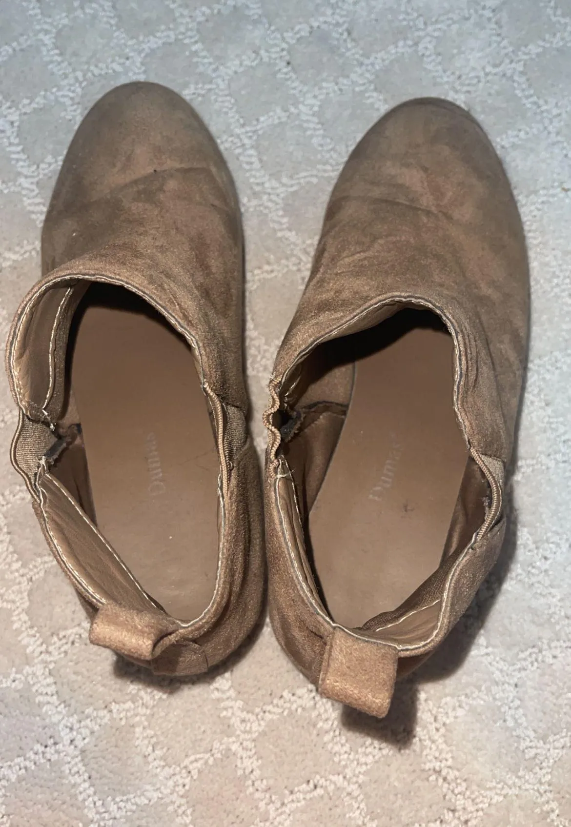 Brown Suede Booties Size 6.5 - Image 5