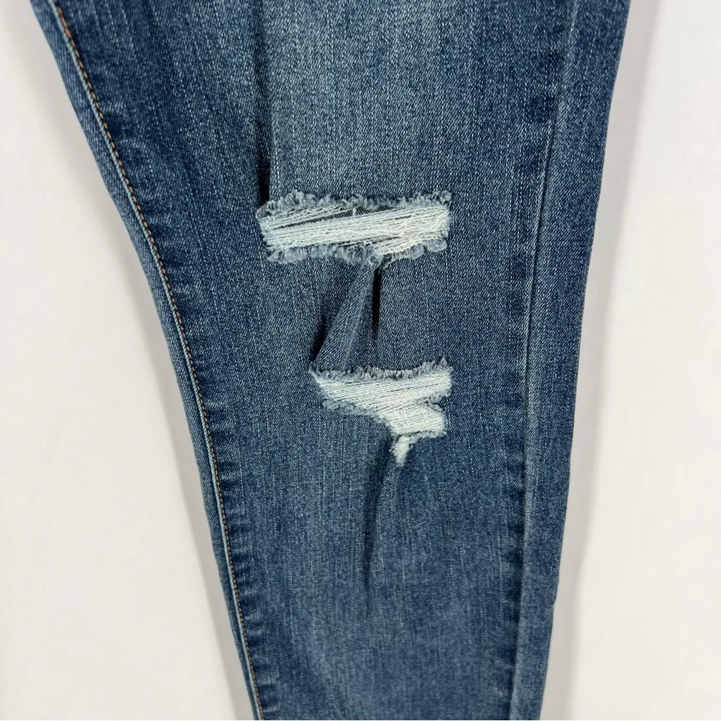 Harper Heritage Core Stretch Ripped Distressed Knees High Rise Skinny Jeans - Image 7