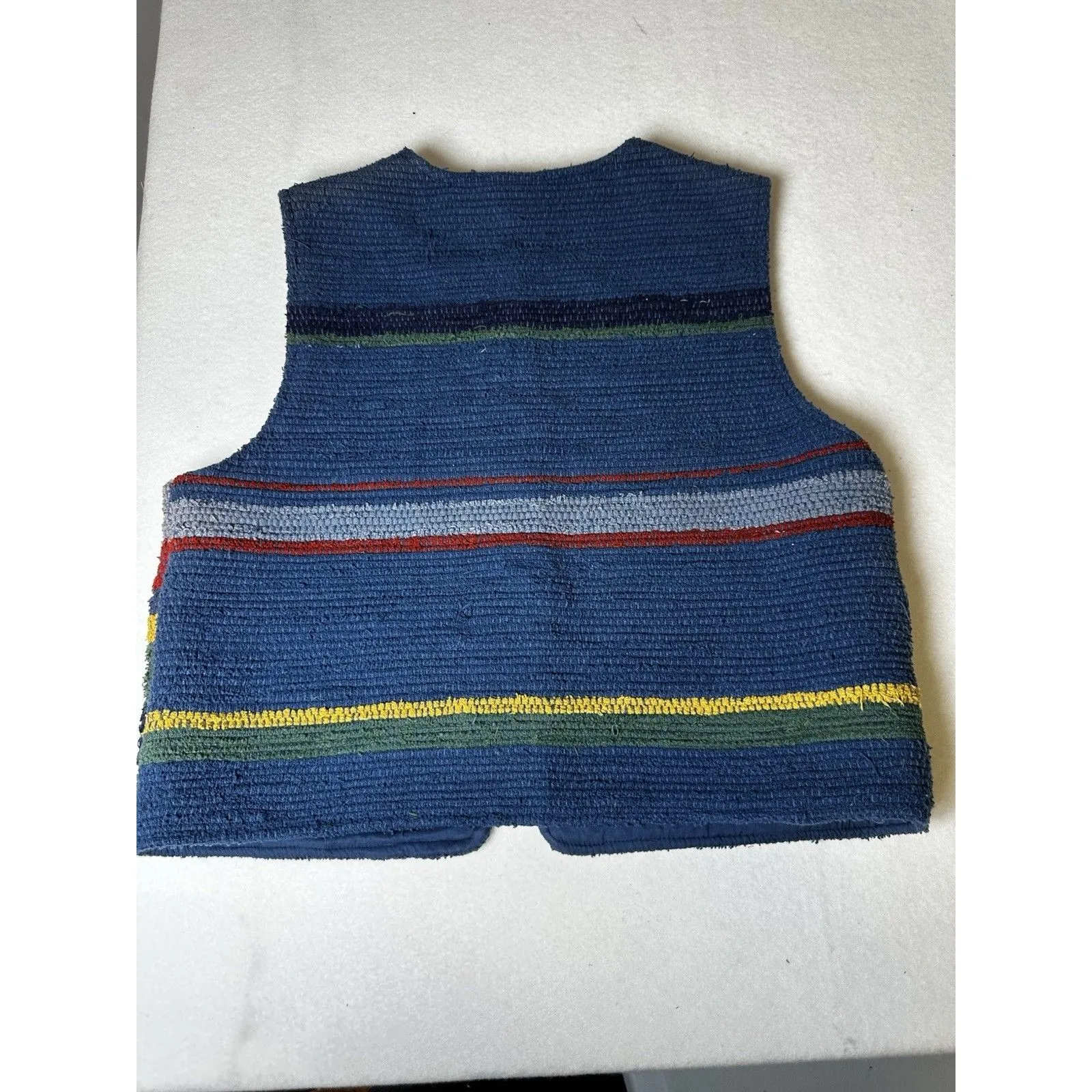 SUSAN BRISTOL Vintage Women's Colorful Striped Vest‎ Large - Image 4