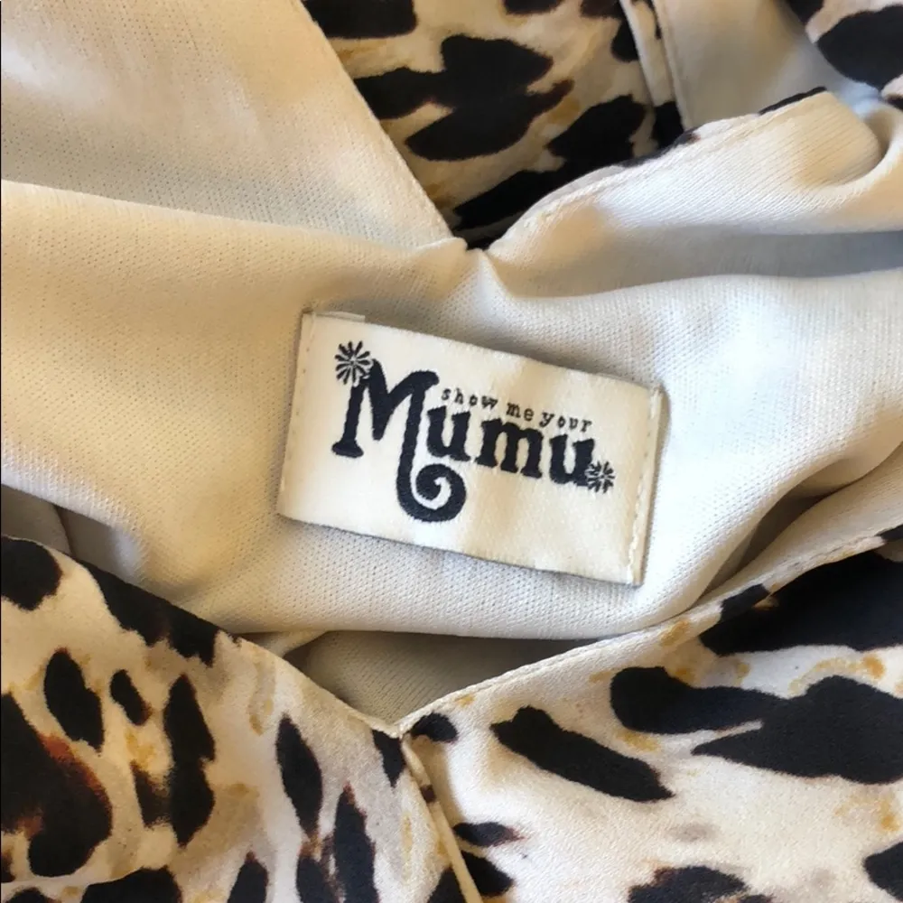 NWT New Show Me Your Mumu Front Tie Cha Cha Cheetah Animal Print Mini Dress - Image 5