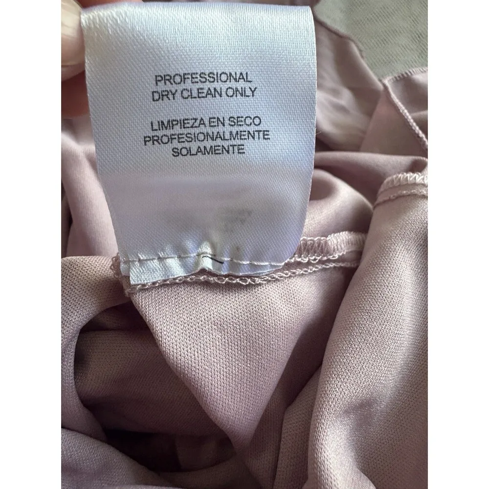 Say Yes to the Prom Juniors' Pleated Mesh Tiered Gown Dress Size 1 French Mauve - Image 11