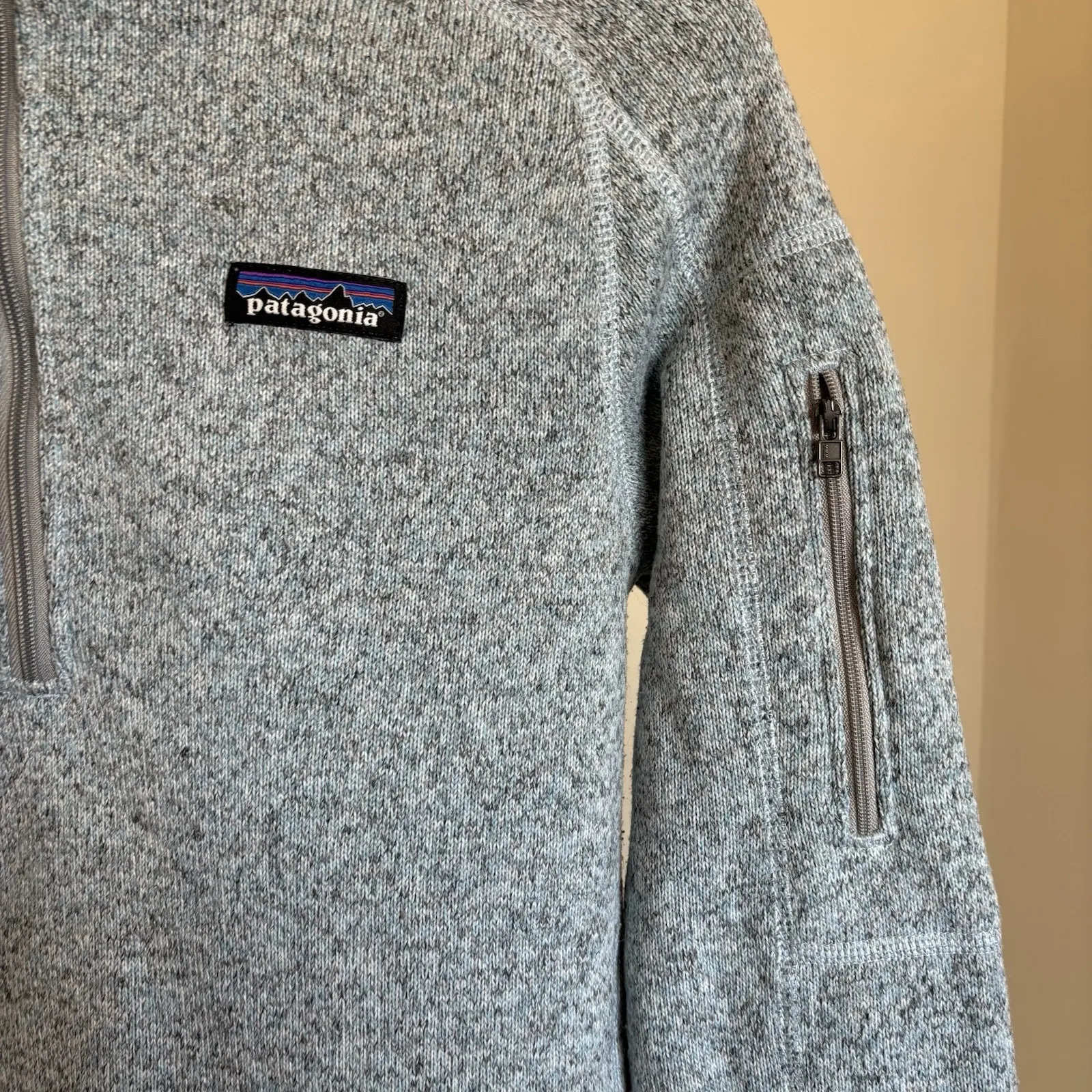 Patagonia Women's Better Sweater 1/4-Zip Sz Small Style‎ 25618 Hawthorne Blue - Image 2